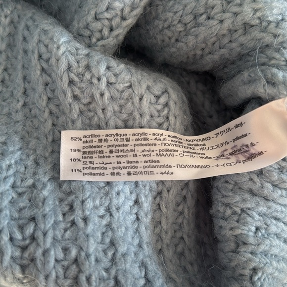 Zara Women’s Small Cable Knit Sweater Turtleneck Cropped Long Sleeve - Picture 6 of 6